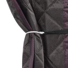 YUNRUX Cortina de puerta con aislamiento térmico, cortina protectora aislante, cortina de puerta térmica magnética insonorizante para puertas de entrada, puertas traseras, salas de estar y dormitorios color café