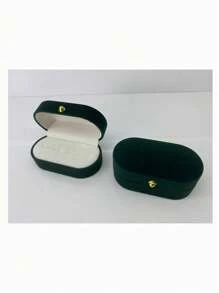 Premium Plush Velvet Portable Jewelry Box Organizer - Compact Storage For Single Rings, Couple Rings, Stud & Drop Earrings - Multi-Functional Travel Case For Home, Business Trips, Gifts With Dustproof Design For Women Storage Organizer Travel Essentials Gift Back To School