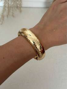 Fashionable Personalized Exaggerated Metal Cuff Bangle Bracelet, Versatile Accessory - Bracelet - View 16