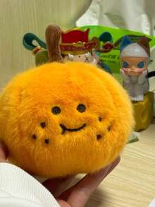 1 件毛绒橙子/榴莲可拆卸果皮挤压娃娃钥匙扣 - 生日/节日/返校/毕业礼物 - 儿童娃娃 - 彩色 - 查看 10