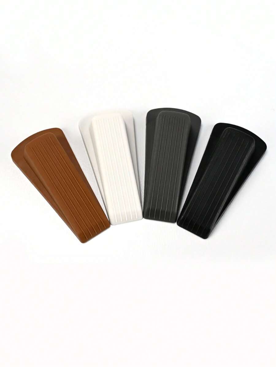 1PC Rubber Wedge Door Stoppers For Floor, Door Gaps And Prevent The Lock-Outs, Floor Sturdy Stackable Door Stop For Carpet Heavy Duty Door - Multicolor - View 1
