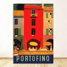 1 buc cadru opțional panza pictură vintage perete imagini decorare casă cadou călătorie în Italia Milano Veneția - Multicolor - Vizualizare 15