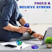 1/2 Pcs Fidget Spinners Adults, 3D Printed Fidget Spinners Toy ADHD Autism Sensory Stress Relief Toys, Hand Toys Office Desk Toy, Birthday Party Favors - Multicolor - View 5
