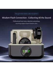 2-in-1 Professionelles kabelloses Lavalier-Mikrofon, iPad, Android mit Ladecase, rauschunterdrückend, Clip-On Ansteckmikrofon für Videoaufnahmen, Vlogging, Interviews, Live-Streaming