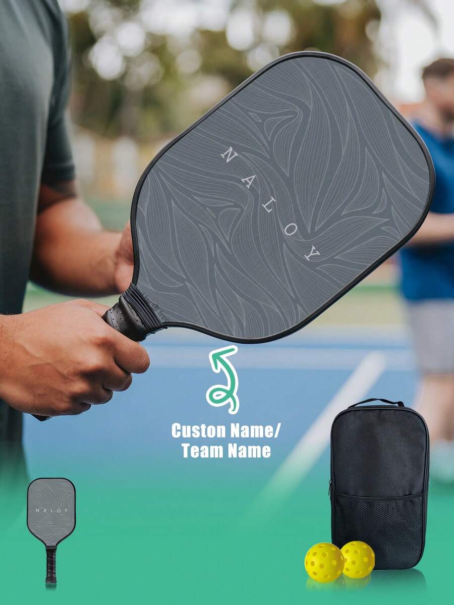 Racket Custom Name Or Team Name White Letters Stripes Passion 16mm Kimchi Ball Paddle Fiberglass Surface High Grit And Rotating One-Piece Infinity Sports Racket Gift - Multicolor - View 1