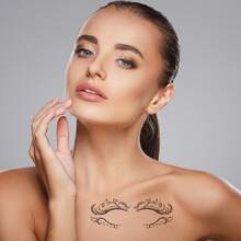 Realistic Eyelash Temporary Tattoo For Adult 10 Pcs - Style 1 - View 2
