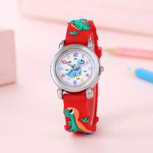 New Cute Cartoon Dinosaur Design Children Students Quartz Electronic Watch