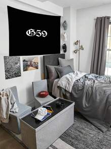 1pc Suicideboy Music G5 Tapestry Polyester 90g Printed Wall Hanging Suitable For University Dormitory Bedroom Living Room Home Decoration Art Tapestry Music Party Background Decoration Ideal Holiday Gift