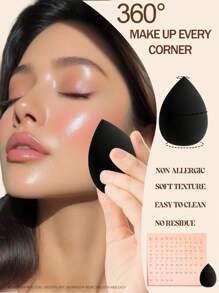 50 piezas Juego de esponjas de maquillaje, esponjas de maquillaje multicolor, esponja mezcladora de maquillaje, esponja de belleza para mezclar base, esponja de maquillaje húmeda y seca, crema y polvo para un acabado perfecto, sin látex para base húmeda y seca, base para un acabado perfecto, para base líquida, en crema y en polvo, borla de maquillaje de doble uso sin látex para todo tipo de piel, maquillaje, barato, decoración de habitación, tocador, viaje, dormitorio, accesorios de maquillaje, borla, mezclador de maquillaje, borla de polvo, esponja de maquillaje