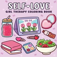 [Hand-Painted Essential] Healing Art Painting & Coloring Book, Beginner Tracing For Stress Relief, Simple & Oversized Relaxing Design With Cute Characters, Thick & Non-Transparent, Safe & , Graduation & Back To School Gift, The Pattern Is Exquisite And The Lines Are Clear, Picture Book, Back To School, School Supplies (Please Order Painting Pad And Coloring Book Separately)
