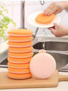 2/5pcs Magic Dishwashing Sponges - Thick, Double-Sided, Non-Stick Oil Kitchen Scrubbers With Rich Foam & Super Absorbency For Quick Cleaning - For Kitchen Cleaning - Suitable For Everyday Use - Great Gift For Housewarming & New Home