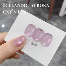 Miss Comoy Gel Armor de Olho de Gato Aurora de Vidro de Gelo Especial de 15ml de 2025 Novo e Quente da Islândia para Loja de Arte de Unhas