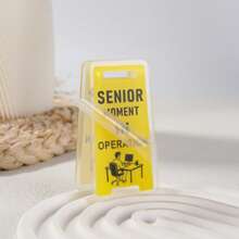Semn de decor amuzant pentru birou cu clemă memo, suport pentru carduri de nume, rechizite de birou din material acrilic, cadou perfect pentru coleg, cadou ideal de ziua de naștere și articol de decor pentru birou