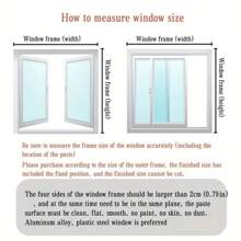 1 pieza Cortina anti-mosquitos de verano, con enganche y lazo autoadhesivo, mosquitera de ventana sin taladrar de borde completo, cortina de malla para ventilación y visibilidad, red invisible para puertas y ventanas adecuada para todas las ventanas, fácil instalación y remoción, lavable
