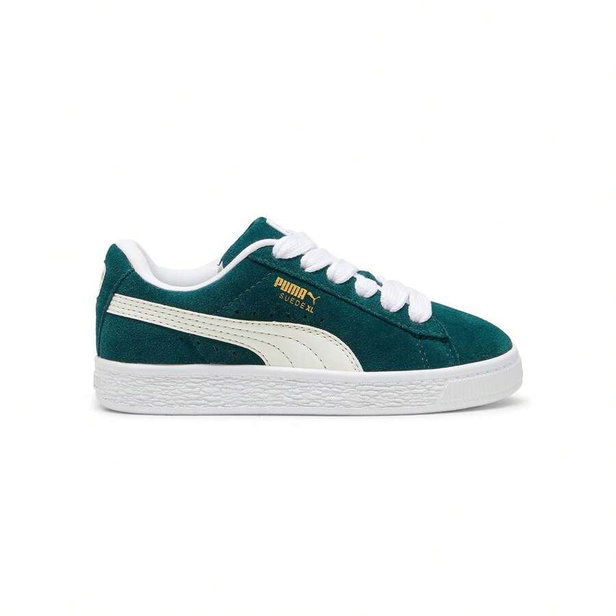 Puma Casual Versatile Comfortable Suede XL Kids Sneakers 396578 - Green - View 1
