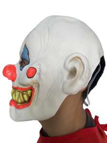 1pc Scary Clown Mask, Carnival Party Cosplay Prop, Suitable For Various Holiday Costumes And Accessories, Wild Funny Nightmare Headpiece, Halloween Essential - Multicolor - View 2