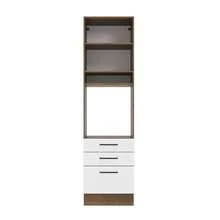 Despensero Alacena Multiuso Organizador Madesa 1 Puerta Color Marrón y Blanco - Marrón y Blanco - Ver 6
