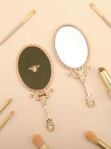 1 Stück [Muttertagsexplosion] Französisch leicht luxuriöser Handschminkspiegel Tischspiegel Dual-Use Prinzessin Schminkspiegel Social-Media-Star Der gleiche Stil Badezimmerspiegel Tragbarer Schminkspiegel Geburtstaggeschenk für Frauen