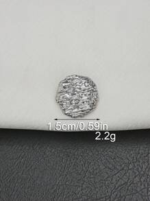 10 Stücke/Packung Runde Metallknöpfe mit geprägtem horizontalem Streifenmuster, geeignet für Mäntel, Pullover, Jacken, Kleider, Hemden, handgefertigte Verzierungen, Stoff-Nähzubehör für DIY