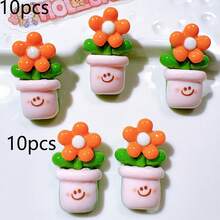 10/20 件植物图钉，可爱仙人掌和花朵形状软木板图钉，适用于照片墙、软木板、公告板、学校、办公室装饰