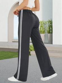 Pantalones de yoga de moda para mujer, mallas deportivas para fitness al aire libre, pantalones ajustados con control de abdomen y efecto levantador, pantalones largos cómodos, transpirables y que absorben la humedad