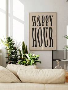 1 pieza Póster de arte de pared con alcohol, impresión en lienzo, arte de pared con brindis, impresiones de bebidas, impresiones de bar, decoración de pared de bar carrito, póster de hora feliz, decoración minimalista para sala de estar, dormitorio, cocina, bar, sin marco