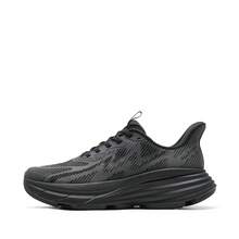 Men's Slip On Walking Shoes Hands-Free Cushion Running Tennis Non-Slip Comfortable Workout Gym Athletic Breathable Fashion Sneakers - màu đen - Xem 3