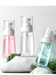 1 pezzo/2 pezzi Bottiglietta spray mini ultra fine, portatile, ricaricabile, spruzzino da viaggio in plastica per trucco, cura della pelle, toner senza profumi - disponibile in vari colori, elementi essenziali da viaggio, accessori per i viaggi, elementi essenziali da viaggio