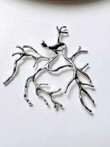 1/5 pièces Base de pendentif en branche d'arbre plaqué or, Faire-soi-même pour envelopper et incruster des pierres naturelles, des cristaux, des perles