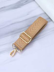 Bolso de mano con correa bordada ajustable, billetera, bolso cruzado, bolso de hombro, cordón - Marrón - Ver 2
