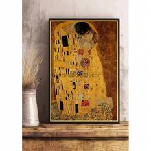 1pc Wall Arts Posters Optional Frame Vintage Van Gogh Monet Waterlily Black Cat Posters Coffee Stickers Kraft Paper Living Community Bar Art Painting Home Room Decoration ,Wall Art With Frame - Multicolor - View 35