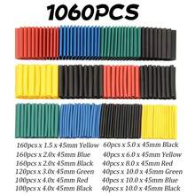 1060/530/127PCS Heat Shrink Tubing Kit 2:1 Shrinkable Wire Shrinking Wrap Wire Connect Cover Cable Repair Protection