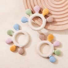 Juguetes de dentición para bebés, juguetes de masticación suaves de silicona lavables con diseños de animales con textura, estimulación sensorial, regalo para recién nacidos - Multicolor - Ver 5