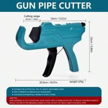 1pc Pipe Cutter Tool, Water Pipe Scissors, PPR Pipe Cutter, Professional Pipe Cutting Shears For Aluminum Plastic, PVC, PE Pipe Cutting, Suitable For Plastic Rubber Soft Hose Cutting, Easy And Labor-Saving For Pipe Renovation And Installation