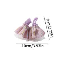 1 pieza Lindo vestido de punto para hámster, ropa suave para animales pequeños, vestido transpirable para fiesta, traje de fotografía al aire libre, accesorios de vestir para cobayas