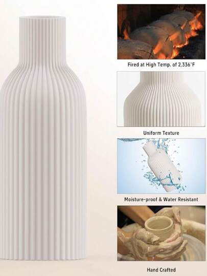 Wit Ceramic Vase, Warm Home ation, Small Pampas Grass Bedroom Office Students, Storage, Wedding Ho Jewelry Best Flower Vase Glass view 6