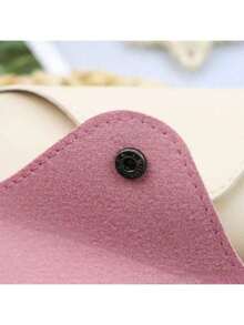 1pc Portable Leather Glasses Case PU Leather Soft Sunglasses Pouch Slim Case For Women Unisex Eyeglass Case Eyewear Accessories(5 Colors For Choose) Pink Travel Essentials Travel Accessories Vacation Summer Holiday Back To School - Multicolor - View 4