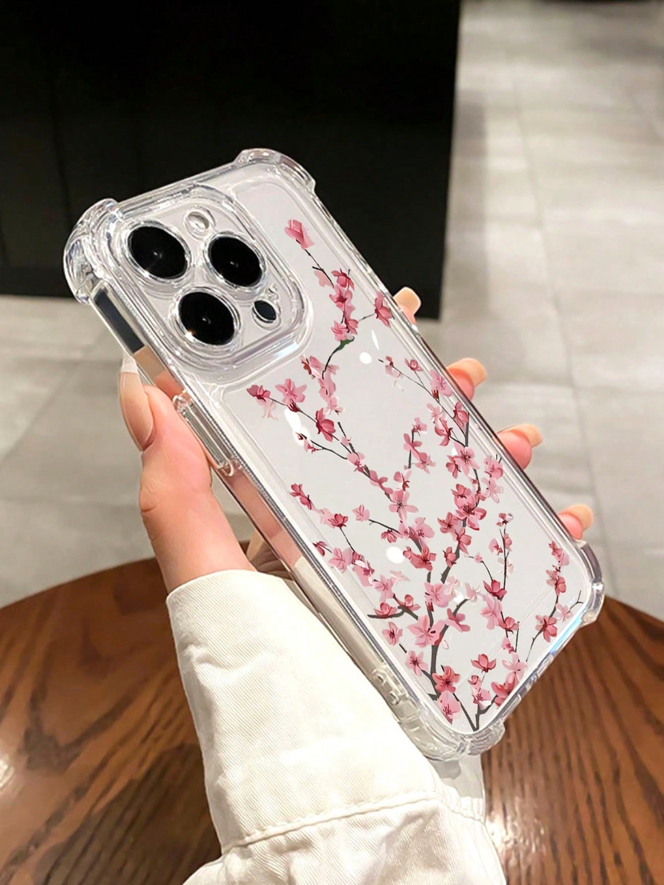 Floral silicone phone case