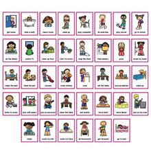 Lachilly Daily Routines Flash Cards For Kids – Learn Daily Activities Vocabulary Cards For Children – Homeschool Classroom Counseling Learning Card – Montessori Education Toys – Teacher Must-Haves - Multicolor - View 11