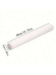 2/4块优质白色花泥砖，20英寸 x 1.6英寸 - DIY婚礼插花底座，实心圆柱形花泥，适用于活动和派对装饰 - 白色 - 查看 4