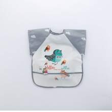 1 件卡通防水短袖围兜，柔软喂奶围兜，圣诞节、万圣节、感恩节、新年、情人节、复活节的绝佳礼物