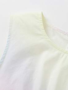 Balabala 女童棉质连衣裙 2025 夏季中大童女孩背心裙 - 白黃色調 - 查看 3