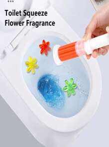6pcs Toilet Deodorizing Gel, Toilet Cleaner, Toilet Gel Stamp Fragrance, Includes Different Colors And Scents, Air Freshener And Toilet Flowers, Colors Randomly Shipped