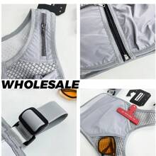 Running Vest - Adjustable Unisex Reflective Vest With Phone Holder And Storage - Lightweight And Durable Running Backpack Alternative - Hydration Vest -Running Safety Gear For Men And Women