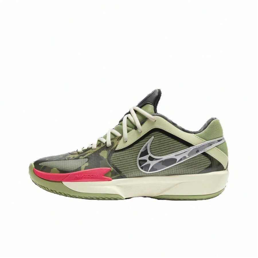 Nike Air Zoom G.T. Cut CROSS Comfortable Sports Low-Top Camo Basketball Shoes, Unisex, Olive Green - Dark Green - View 1