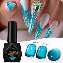 FOUR LILY 10ml Glass Jelly Gel Polish Long Lasting Colorful Spring Summer Ice Transparent Soak Off Varnish Nail Design Nails - Multicolor - View 17