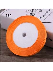 25 Yards/Roll 1cm Width Silk Ribbon For Bows Braids Gift Wrapping Cake Decoration, Back To School Valentine Day