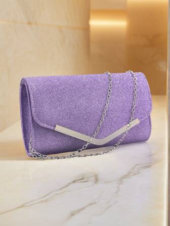 Elegant Fashionable Envelope Evening Clutch Bag, Suitable For Party, Wedding And Prom