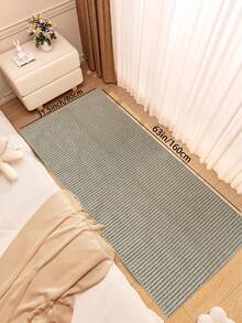 1pc Jute Appearance Minimalist Design Durable Anti-Dirt Indoor/Outdoor Entrance Mat, Absorbent Soft Easy To Clean, Machine Washable, Suitable For Living Room, Kitchen, Non-Slip Hallway Carpet, Round Carpet, Multiple Colors Available, Living Room Carpet, Bedroom Carpet, Living Room Area Rug, Living Room Carpet, Home Decor, Also Suitable For Bathroom Mat, Room Decor, Home Carpet - Màu be - Xem 15
