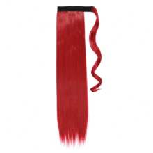 Straight Ponytail Extensions Synthetic Hair Wrap Around Ponytail Extension Heat-Resistant Wig For Women Synthetic Pony Tails Hairpieces Daily